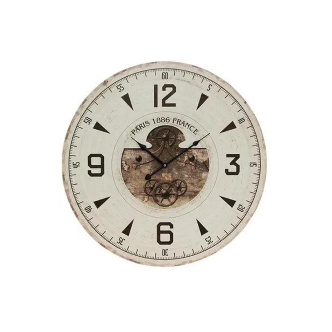 French Industrial Wall Clock 60cm image 0
